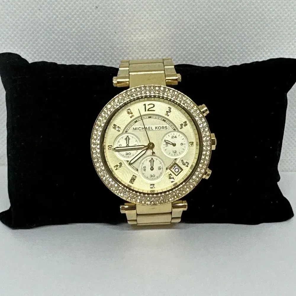 Michael Kors Parker MK5354 Women's Gold Stainless Steel Analog Dial Watch NUL4